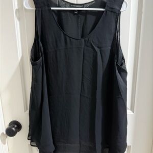 Lane Bryant Sleeveless Black Blouse